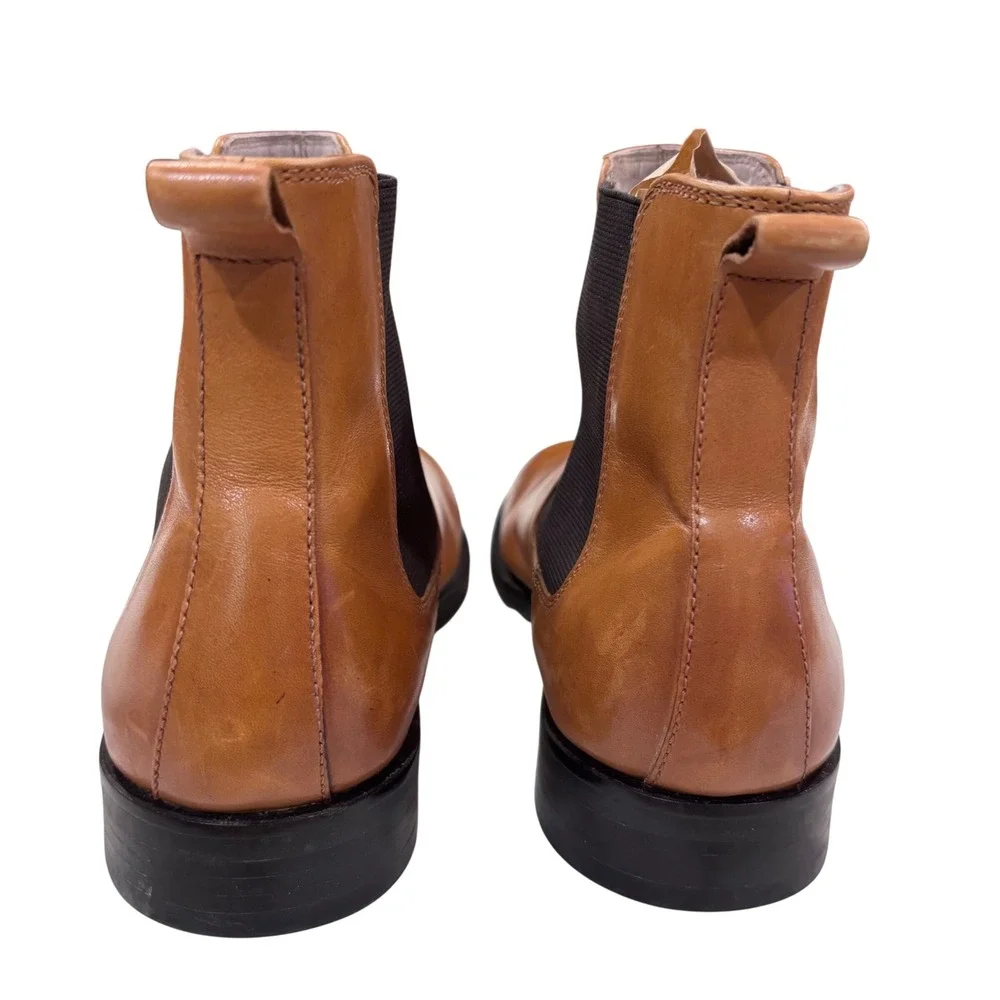 Banana Republic Leather Chelsea Boots Elastic Sides‎ Pull-On Tan Men's Size 10